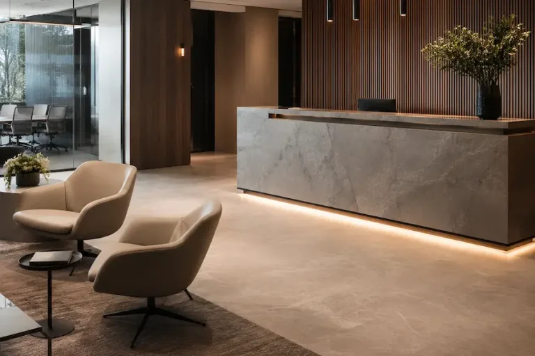 Diseño de interiores corporativos | recepciones zonas bienvenida