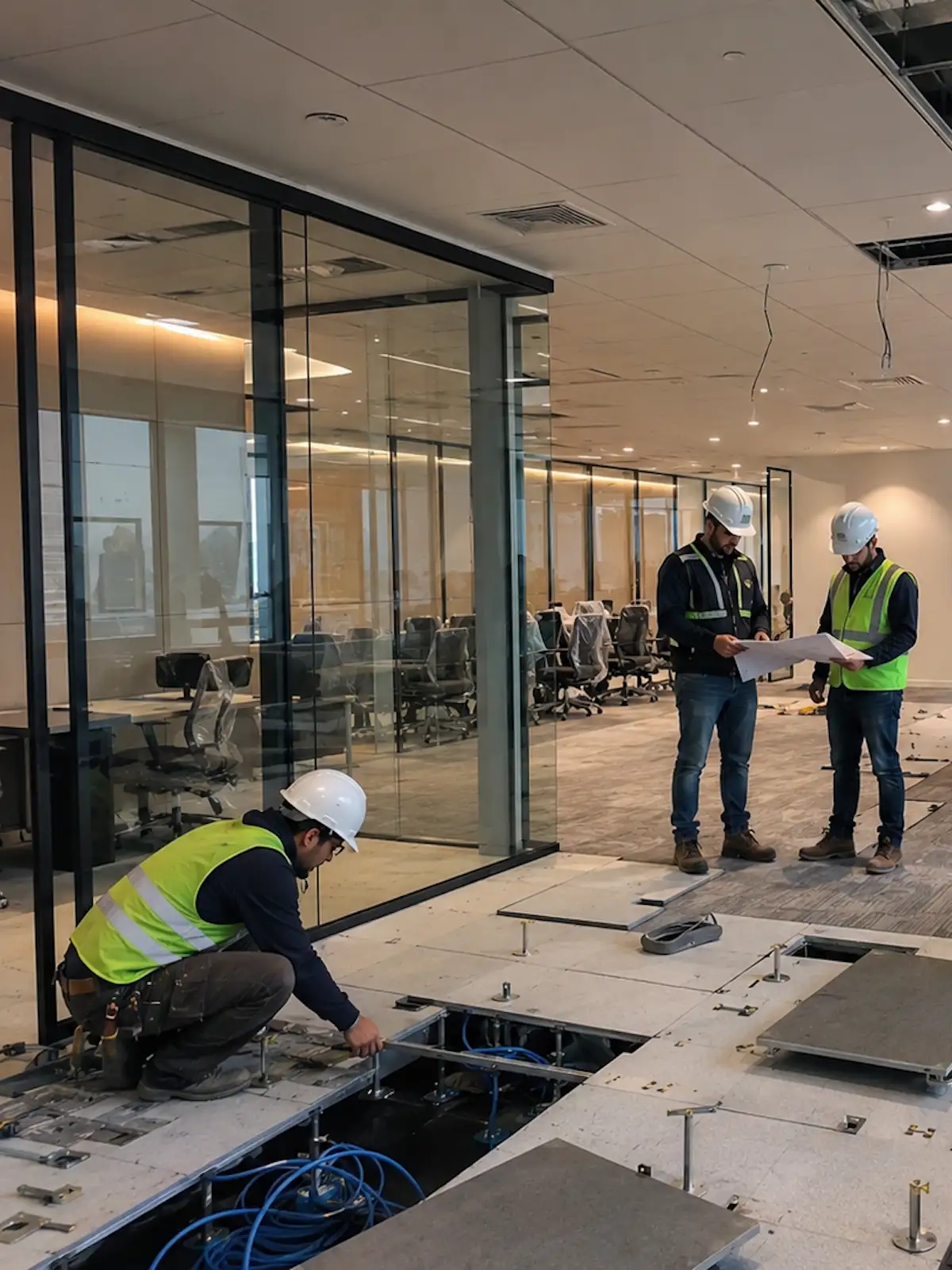 Suelos técnicos | coordinacion reforma oficinas