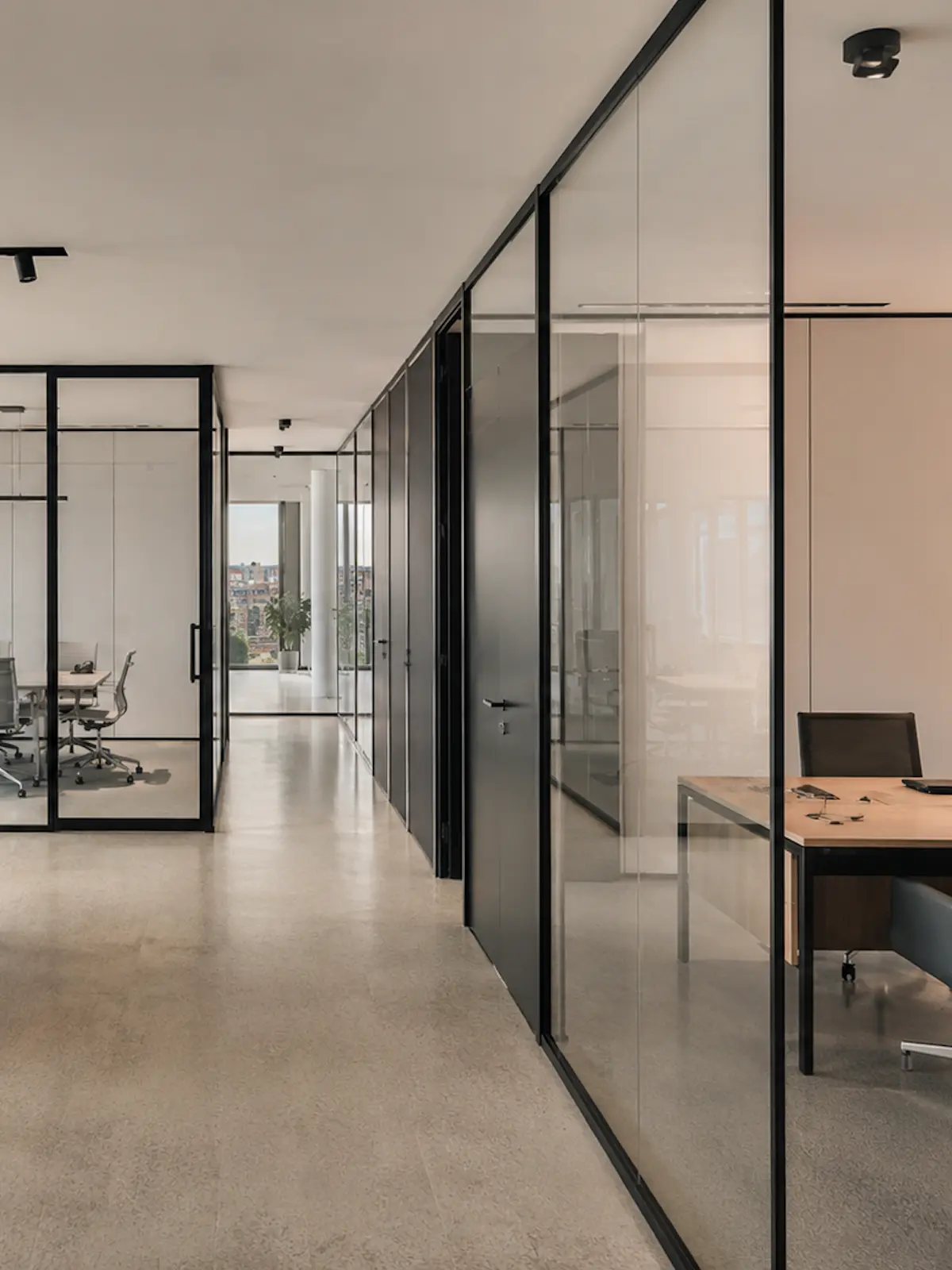 Mamparas de oficina en Barcelona | mamparas oficinas trabajar