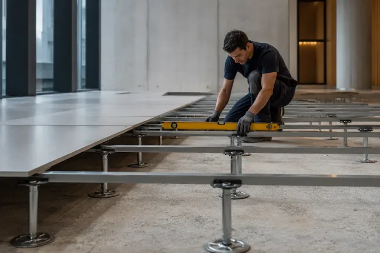 Suelos técnicos | pedestales plegables